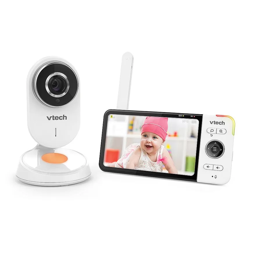 Babyphone Video Wide View Hd - Bm818 - (Ecran 5 Ultra Plat Hd - Veilleuse)-Safe And Sound Hot