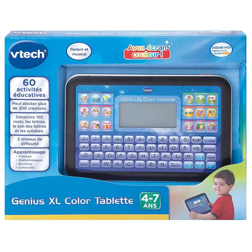 Genius Xl Color Tablette Noire - Tablette Educative-VTech Discount