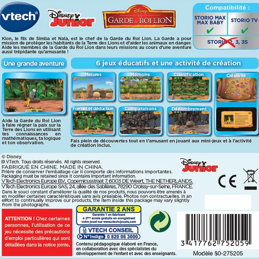 La Garde Du Roi Lion - Cartouche De Jeu -Storio Best
