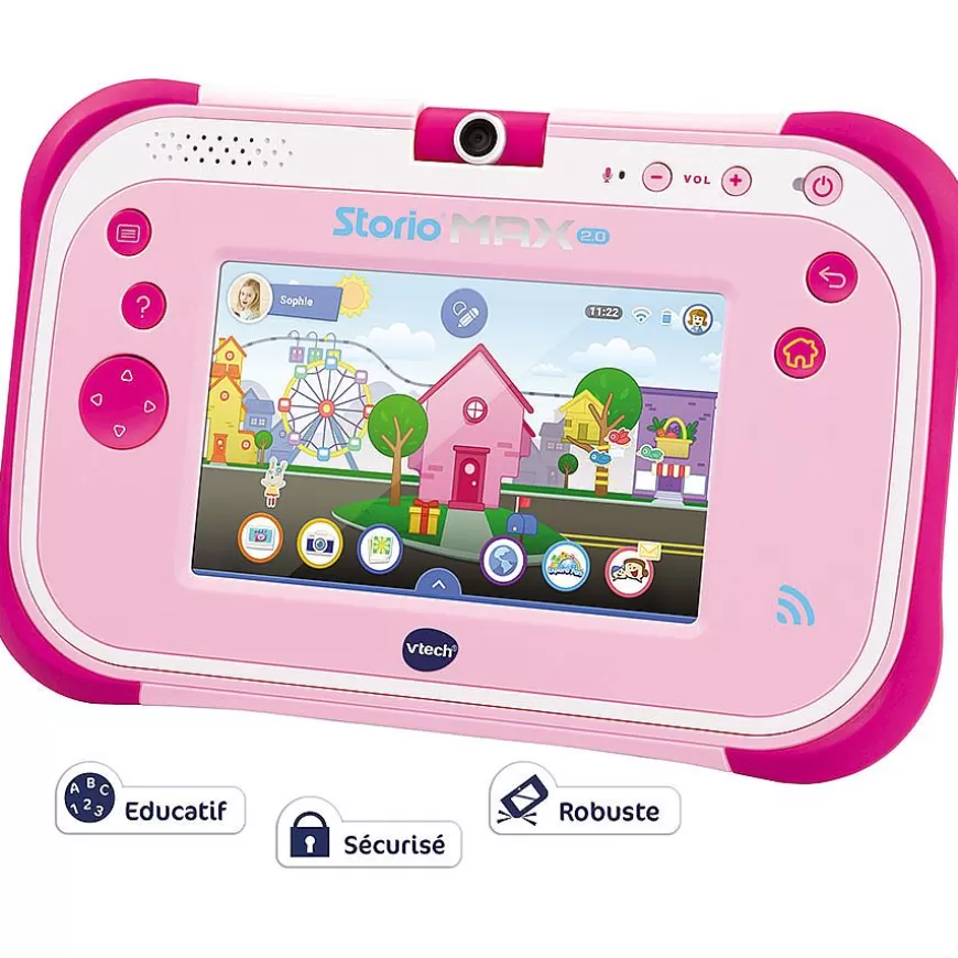 Tablette Max 2.0 5' Rose - Tablette Enfant Multimedia-Storio Best